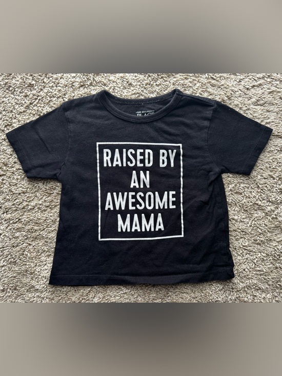The Children's Place Other - 12–18M The Children’s Place “Raised By An Awesome Mama” Black Graphic Tee